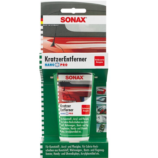 удалитель царапин для пластика 0,075 л sonax