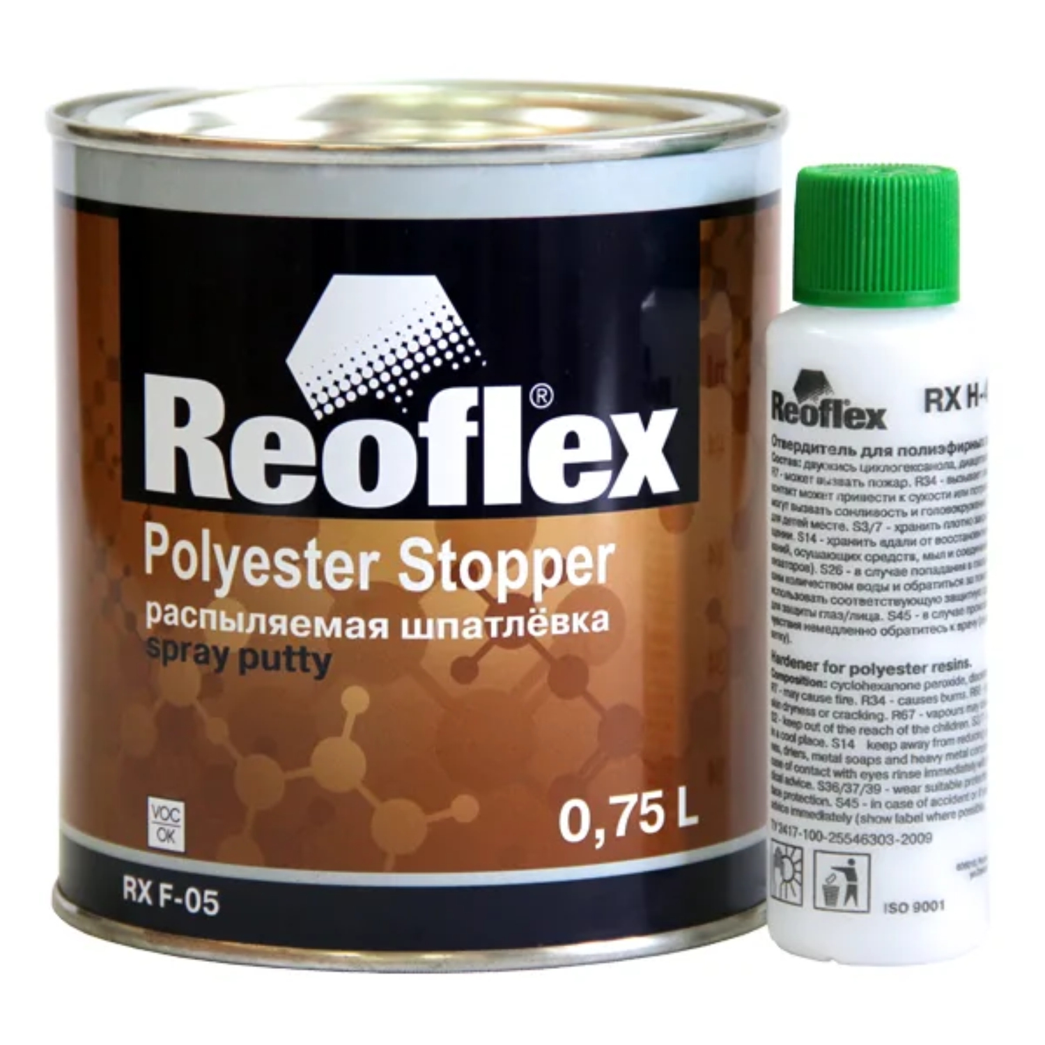шпатлевка распыляемая spray (0,8 л) reoflex