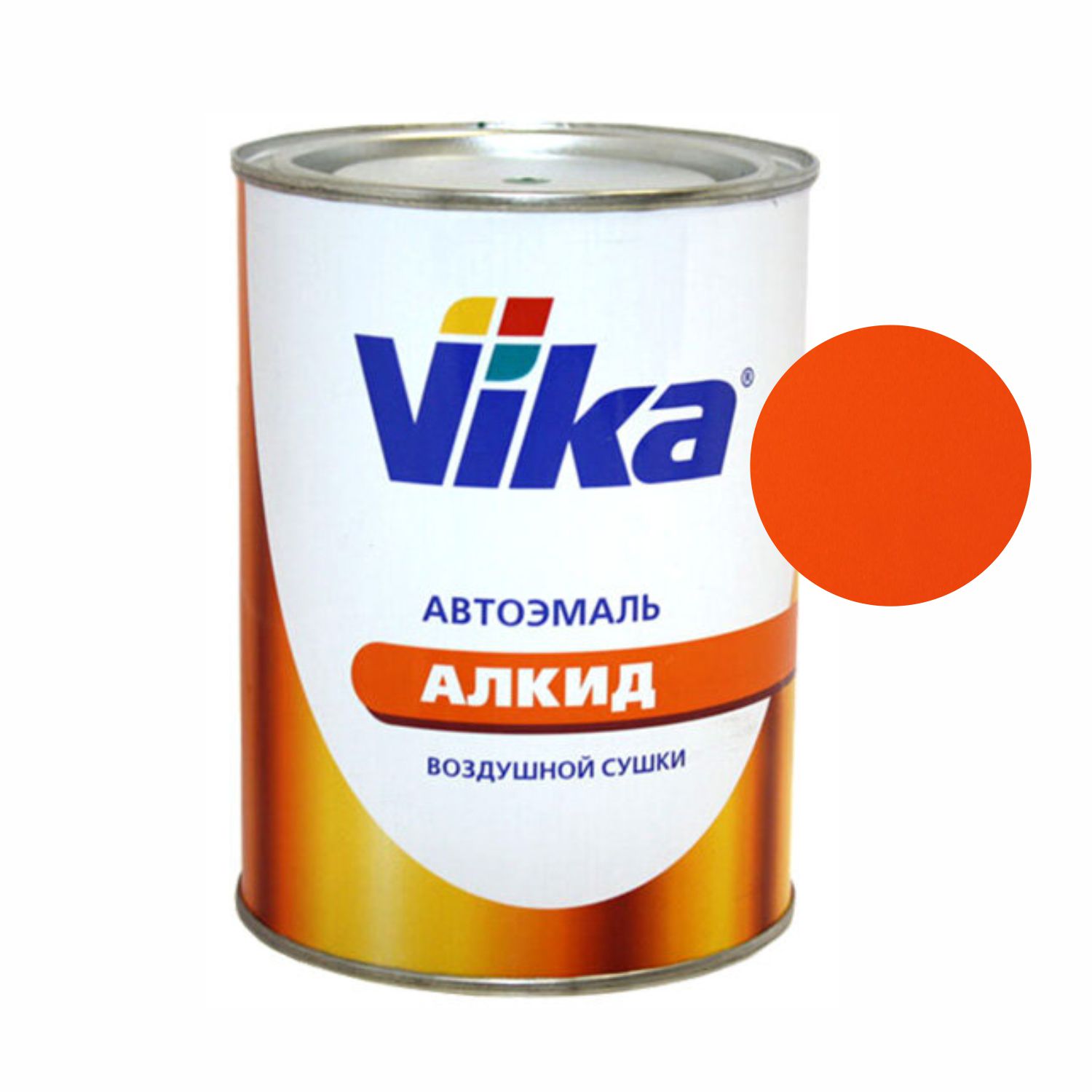 295 оранжевая автоэмаль алкидная 1к vika-60 0,8кг vika