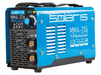 Инвертор сварочный 230В; 20-200 А; 65В; электроды диам. 1.6-4.0 мм MMA-206 Solaris