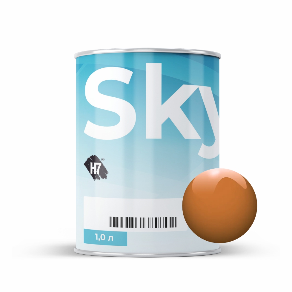 7035 transparent iron yellow компонент для подбора автоэмалей базовый 1л skymix h7