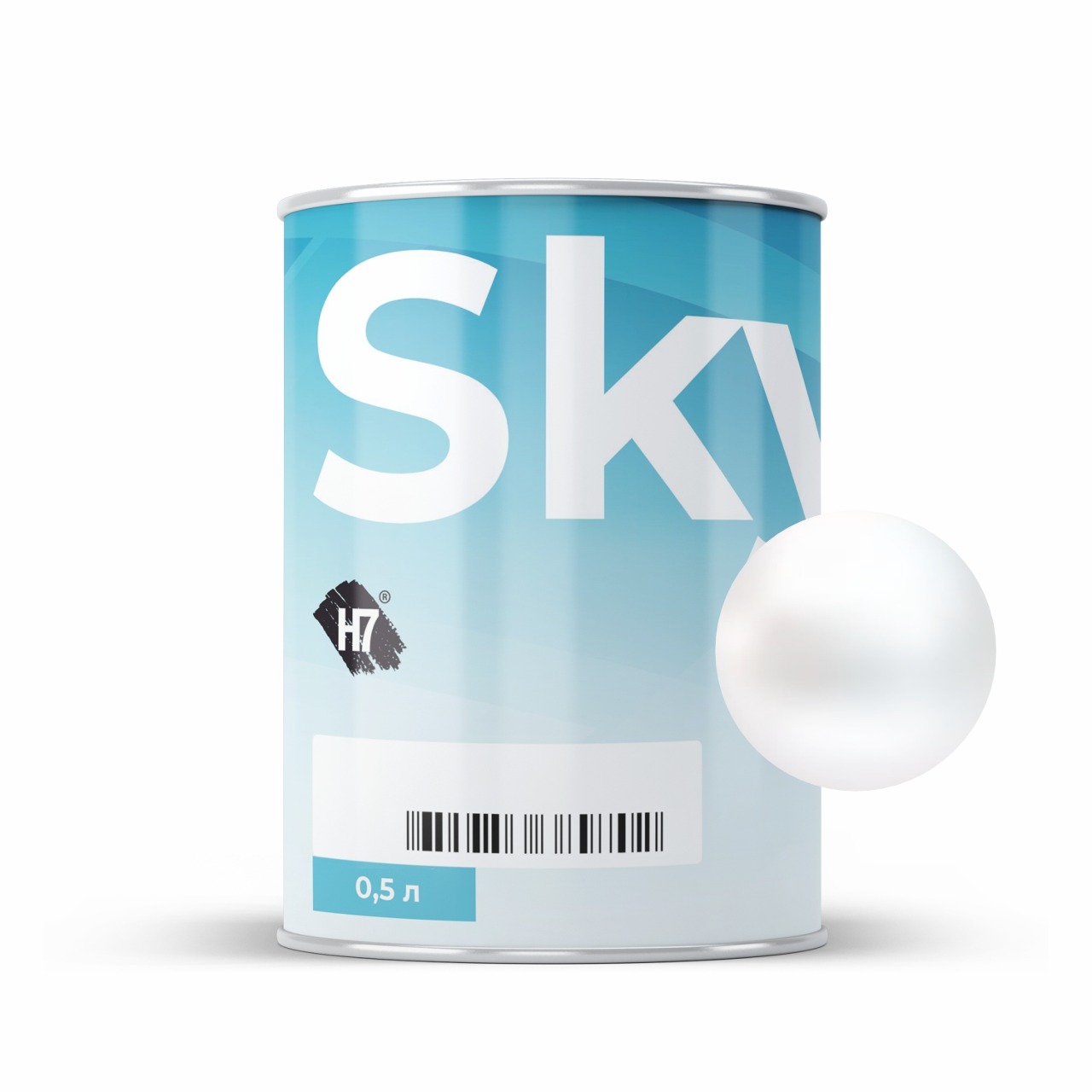 7207 pearl aluminum компонент для подбора автоэмалей базовый 0,5л skymix h7