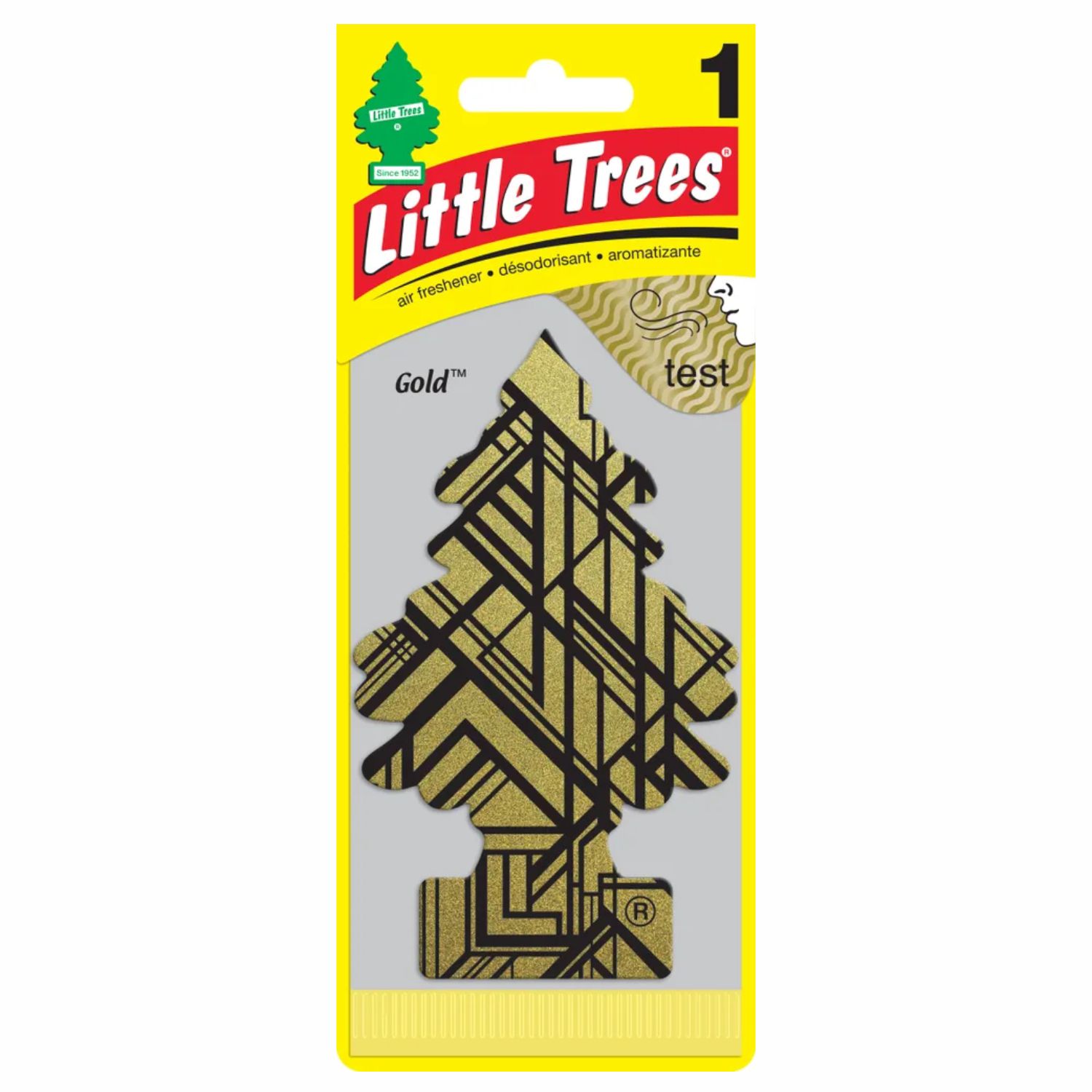 елочка "золото" (gold) car freshener