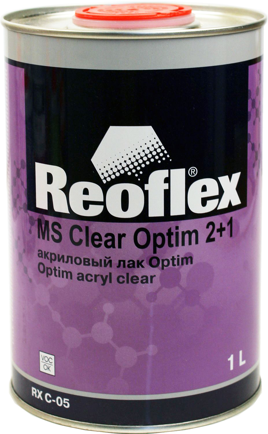 лак акриловый 2к optim 2+1 1л reoflex
