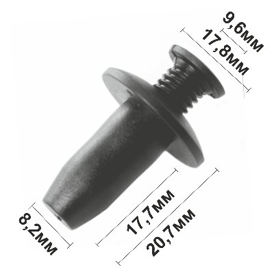 10677 (C677) клипса автомобильная FORD