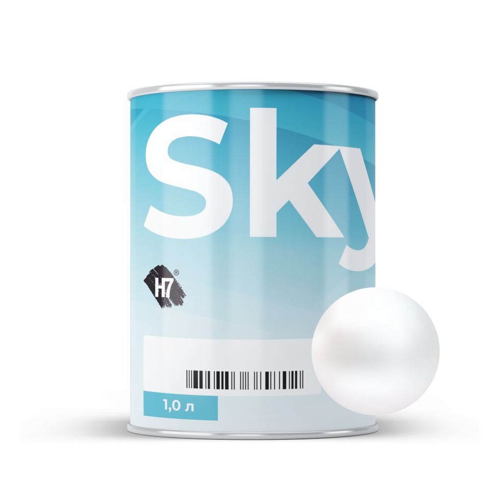 7202 fine white pearl компонент для подбора автоэмалей базовый 1л skymix h7