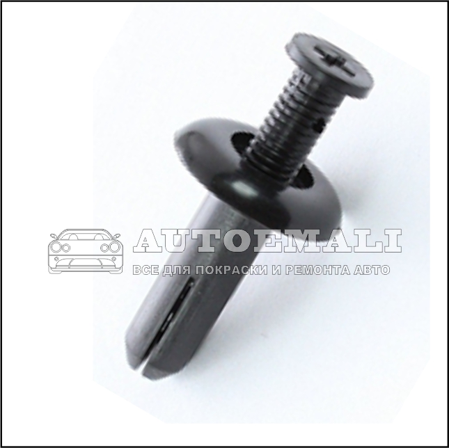 10080 (c80) клипса с резьбовым штырьком пластиковая