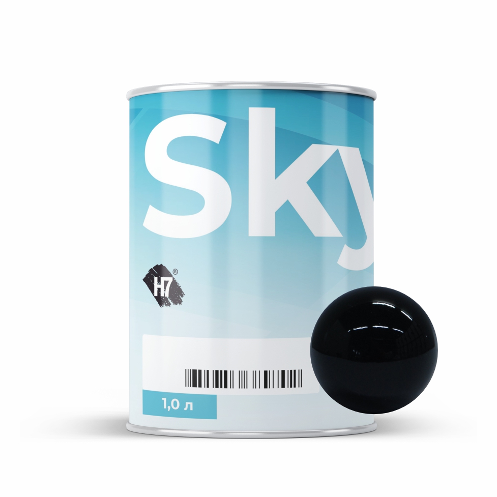 7085 super black компонент для подбора автоэмалей базовый 1л skymix h7