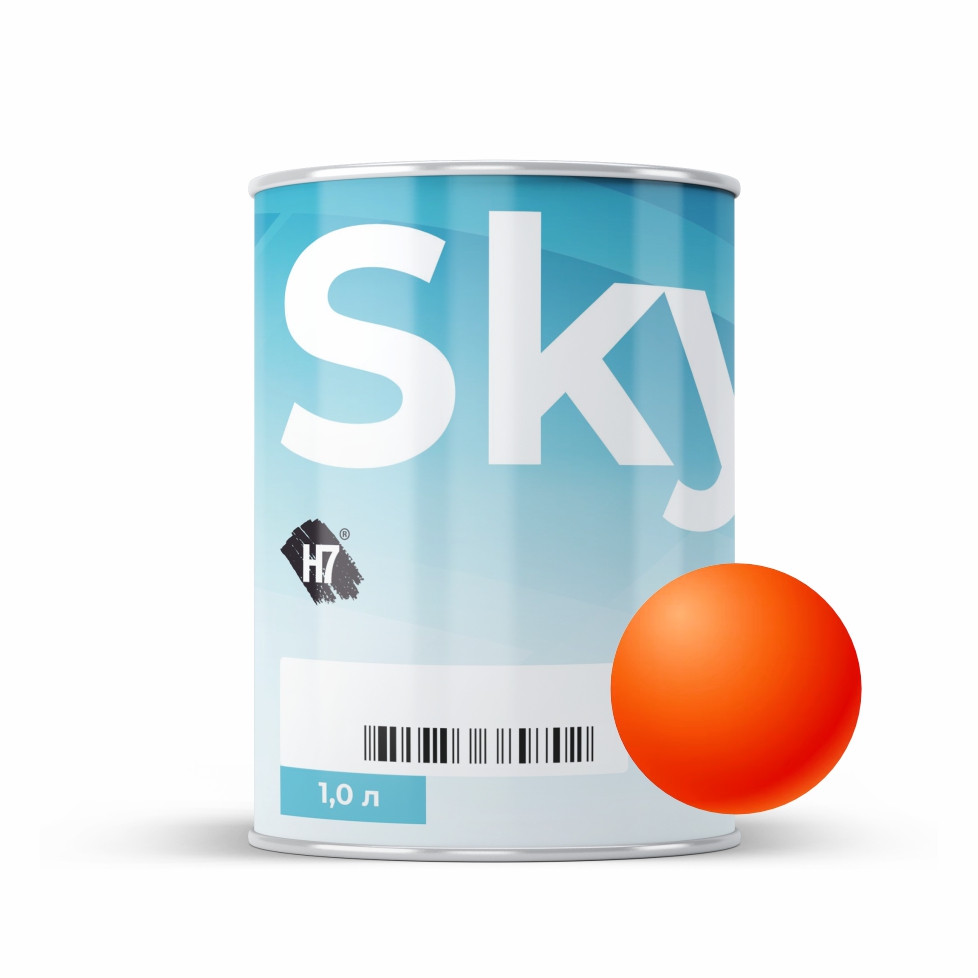 7022 orange компонент для подбора автоэмалей базовый 1л skymix h7