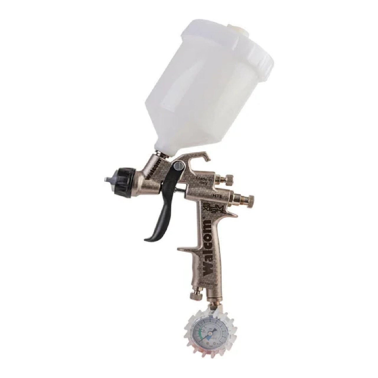 Краскопульт Slim XLIGHT S HTE d=1,3 с верхним пластиковым бачком 0,68 л Walcom