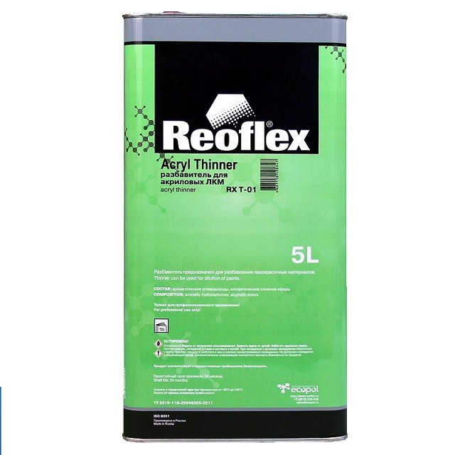 разбавитель медленный reoflex 5л