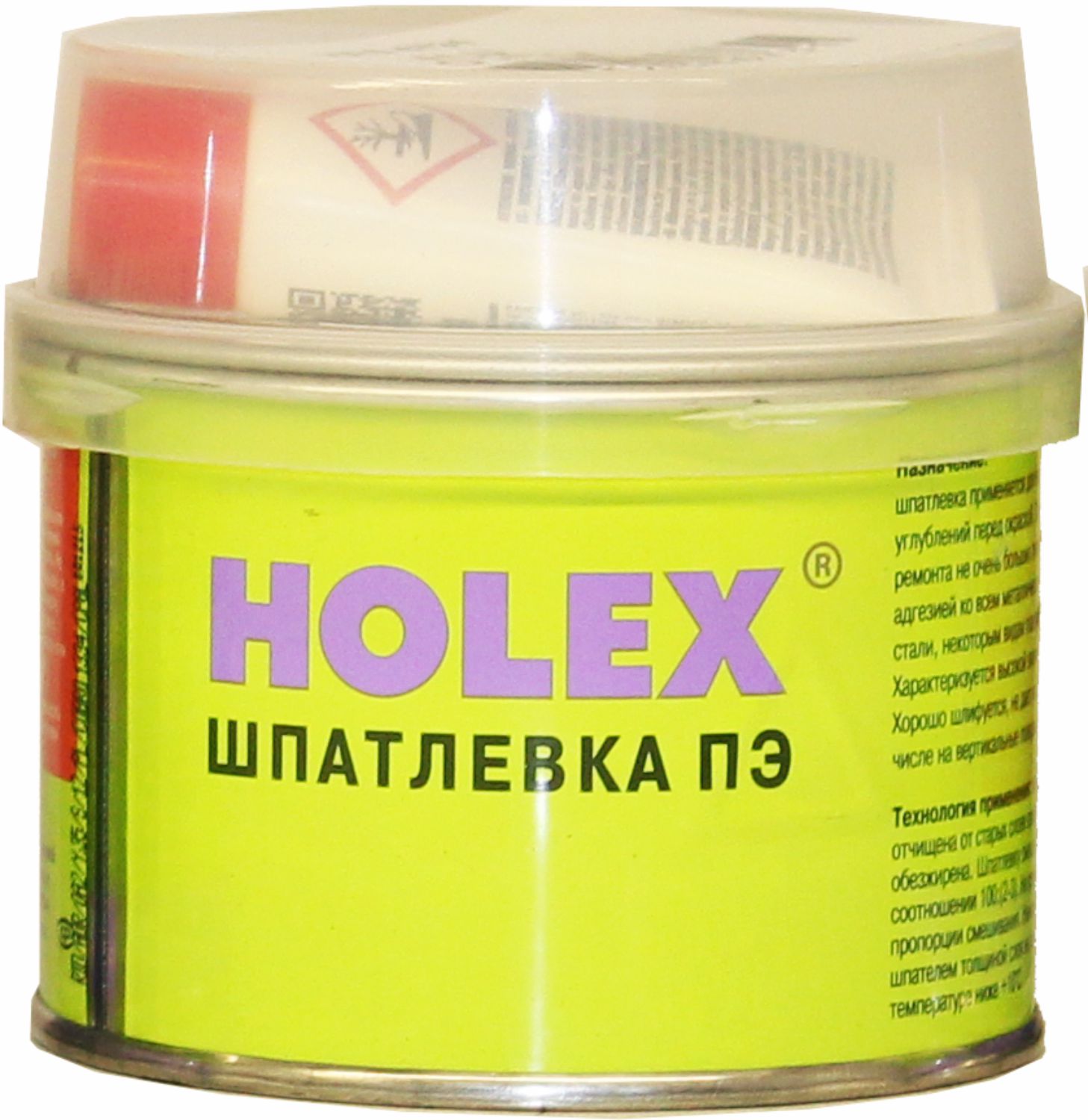 шпатлевка полиэфирная с алюминием alu holex (0,25кг)