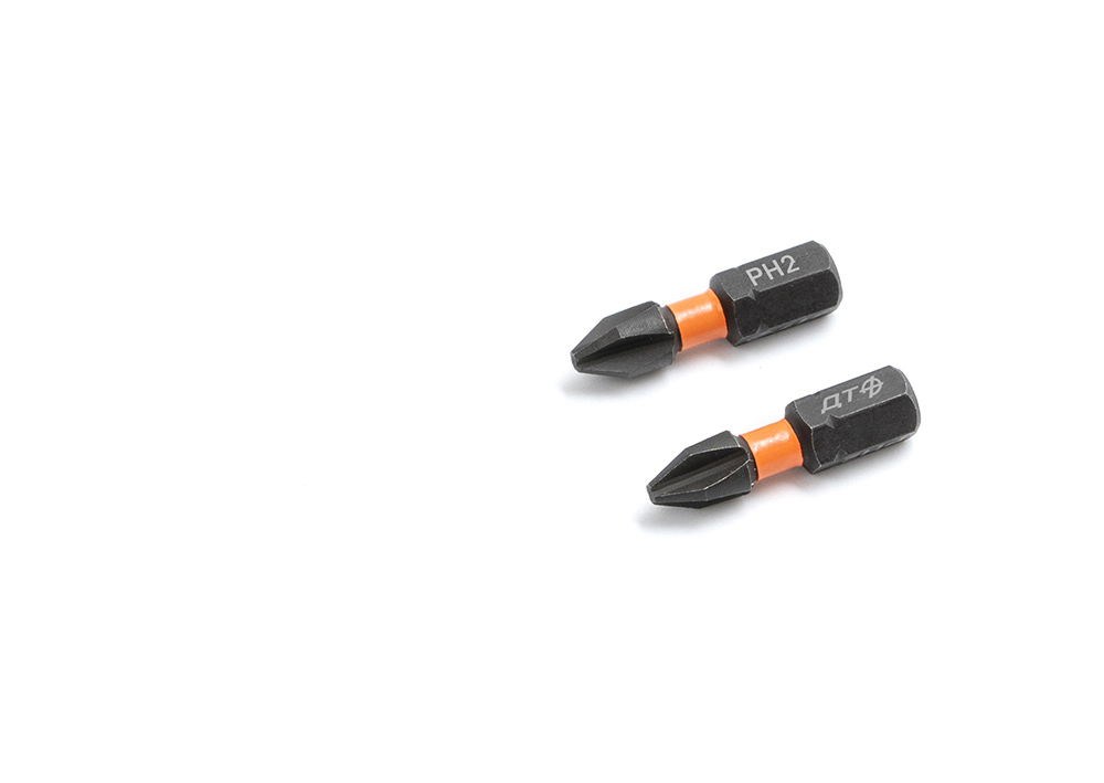 бита ударная 1/4'', ph2 × 25 мм, 2шт дело техники