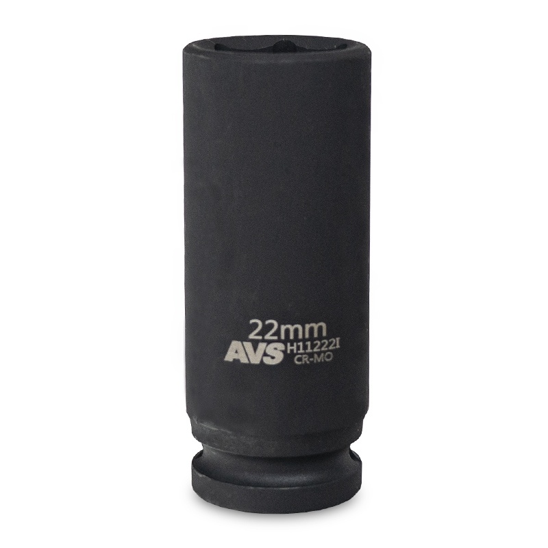 головка торцевая ударная глубокая 6-гранная 1/2''dr (22 мм) h11222i avs