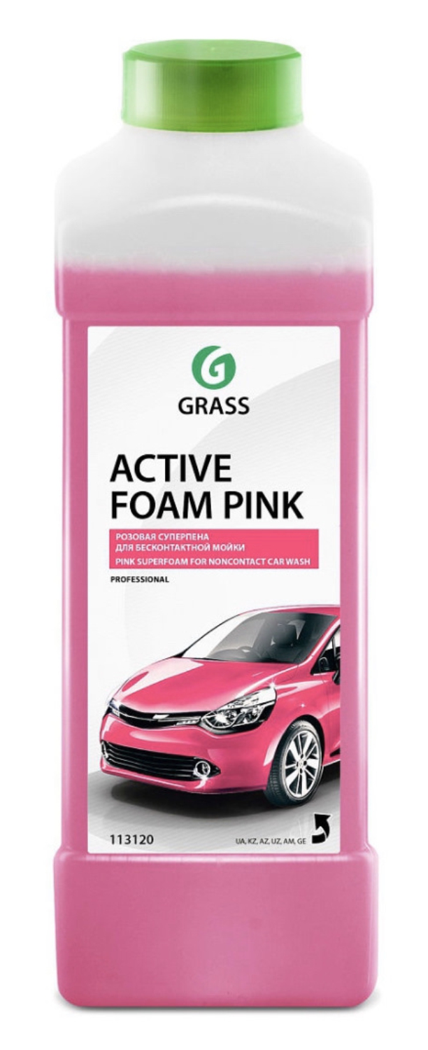 активная пена «active foam pink» цветная пена кан. 1л grass