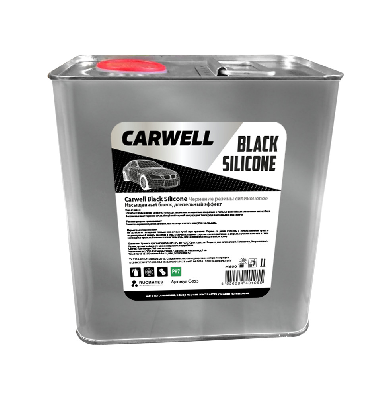 Средство для чернения резины на основе силикона Black Sillicone 5л CARWELL