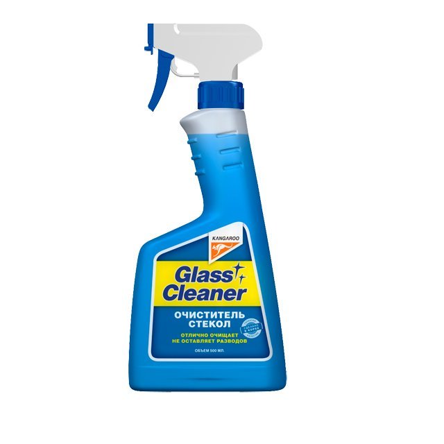 очиститель стёкол glass cleaner 500мл kangaroo