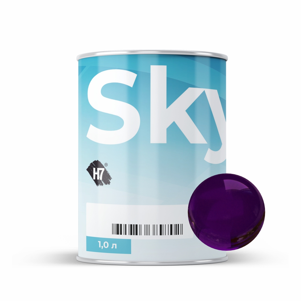 7060 permanent purple компонент для подбора автоэмалей базовый 1л skymix h7