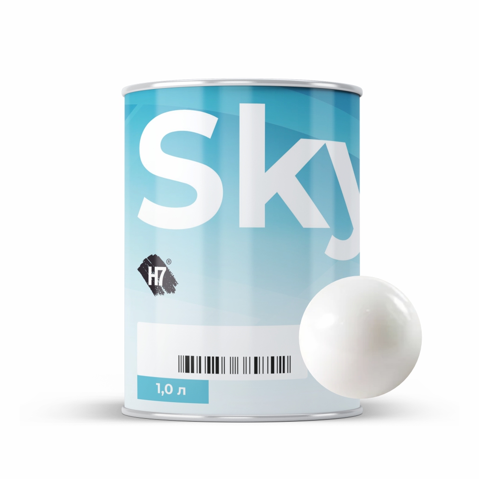 7009 pure white компонент для подбора автоэмалей базовый 1л skymix h7