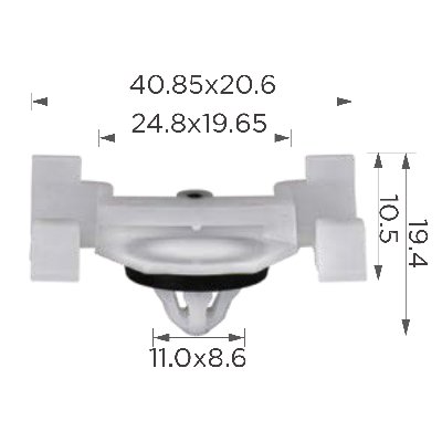 13659 (C3659) Клипса фигурная пластиковая