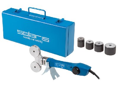 Сварочный аппарат для полимерных труб (800 Вт; 4 насадки: 16, 20, 25, 32 мм) Solaris