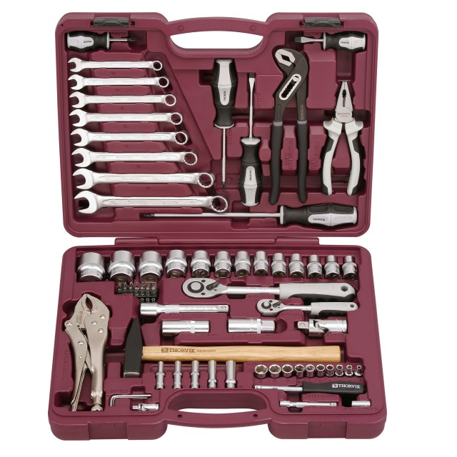 набор инструмента универсальный 1/4", 1/2"dr, 72 предмета thorvik