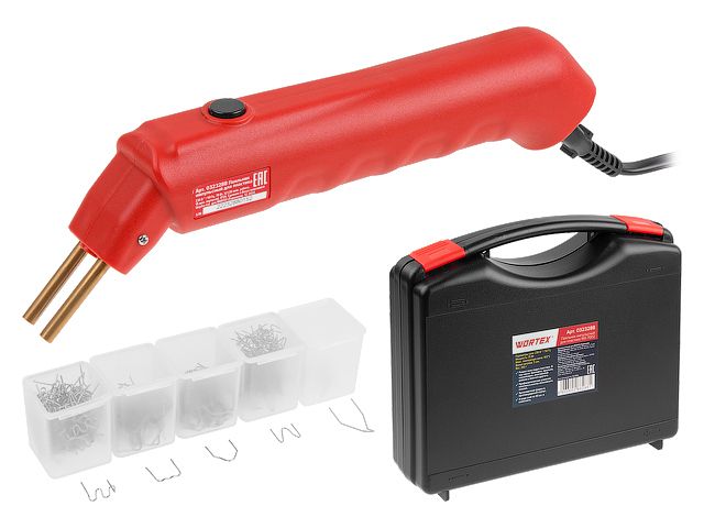 Пистолет для пайки пластика WG 7002 в чем. 70 Вт, 402 С, 260 г, WORTEX