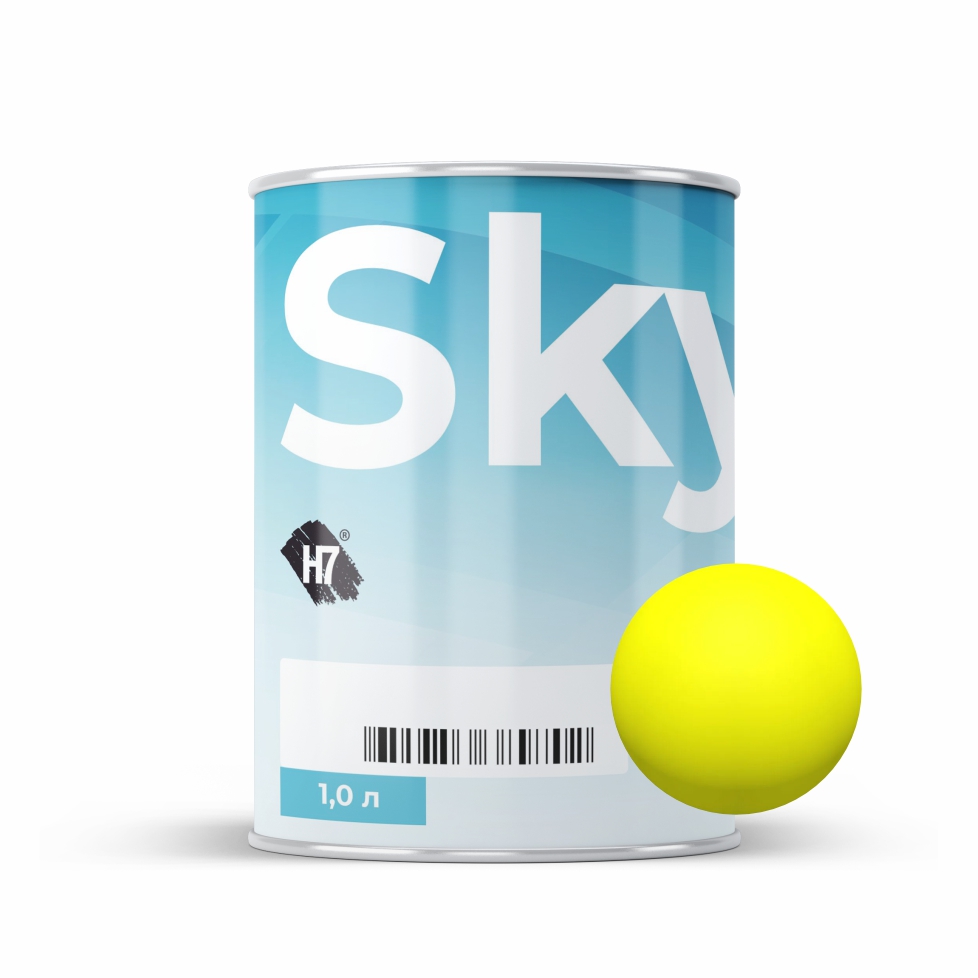 7037 brilliant yellow компонент для подбора автоэмалей базовый 1л skymix h7