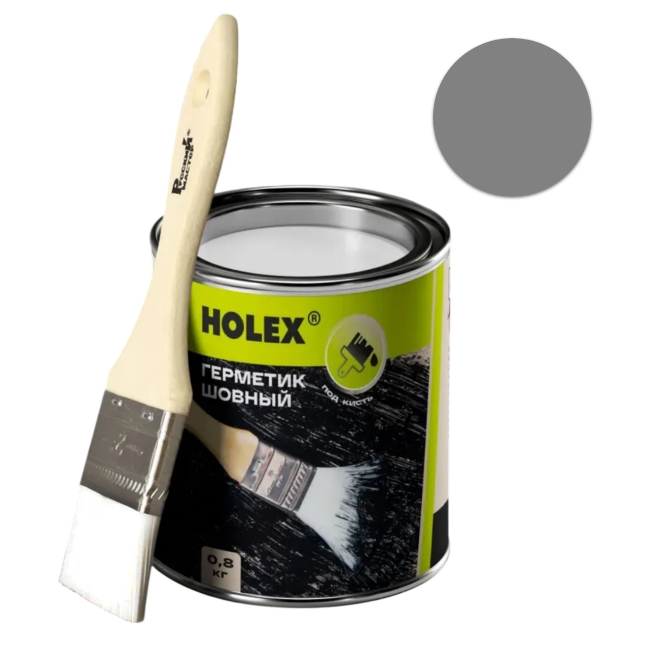 Шовный герметик с кистью серый Holex