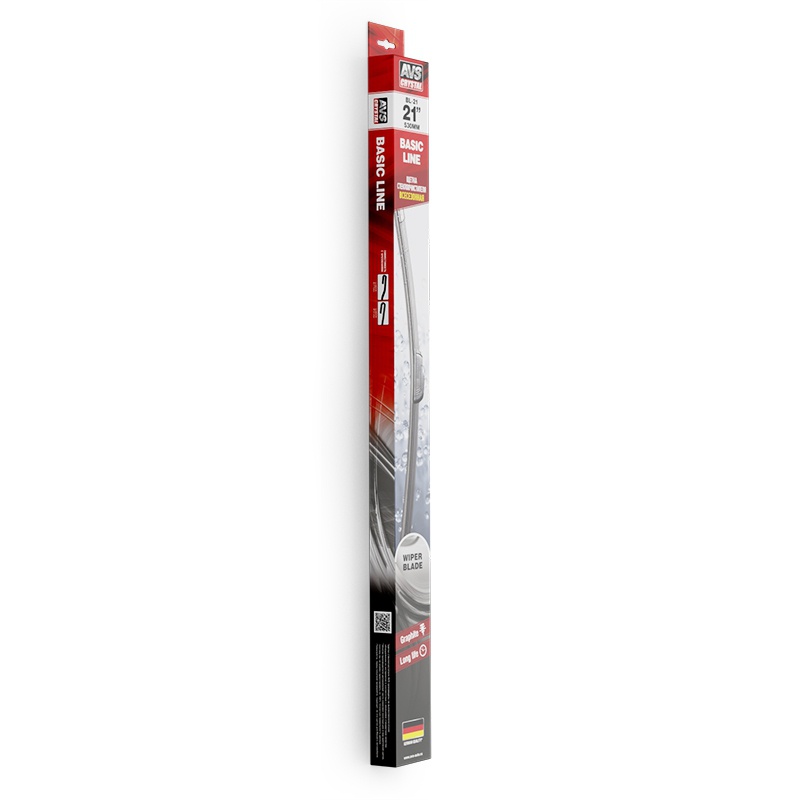 щетка стеклоочистителя бескаркасная basic line bl-13 33см avs