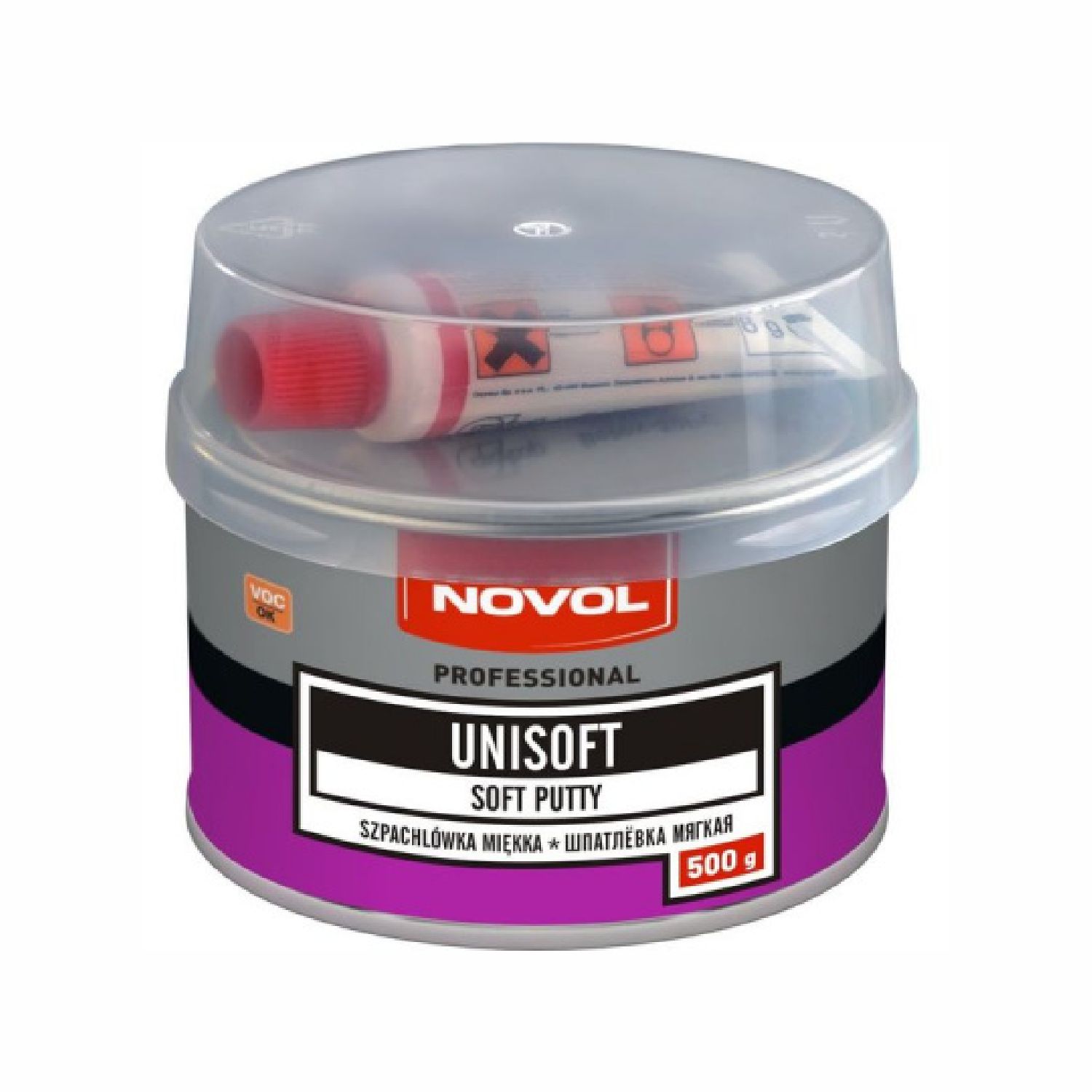 шпатлевка полиэфирная универсальная "unisoft" novol(0,5кг)