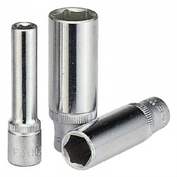 Головка торцевая глубокая 6-гранная 1/4" 8мм L50мм FORCE