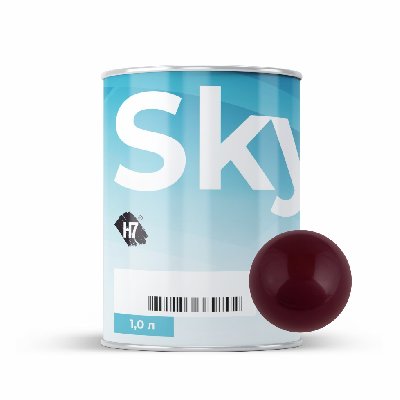7017 Transparent iron red компонент для подбора автоэмалей базовый 1л SkyMix H7