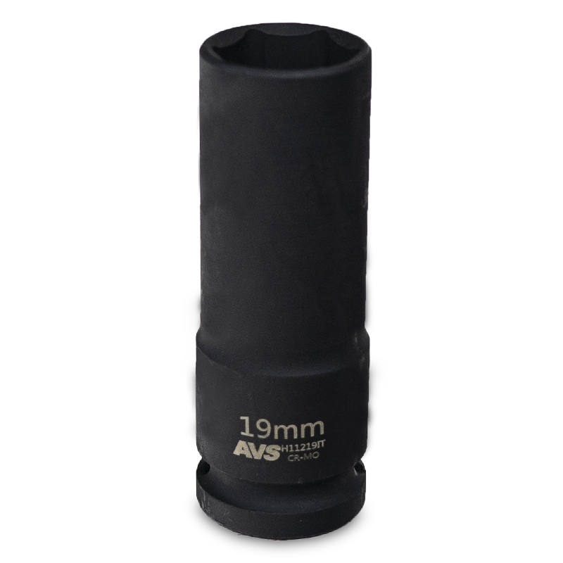 головка торцевая ударная глубокая 6-гранная 1/2''dr (19 мм) тонкостенная h11219it avs