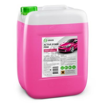 средство по уходу за автомобилями "active foam pink" 6кг grass