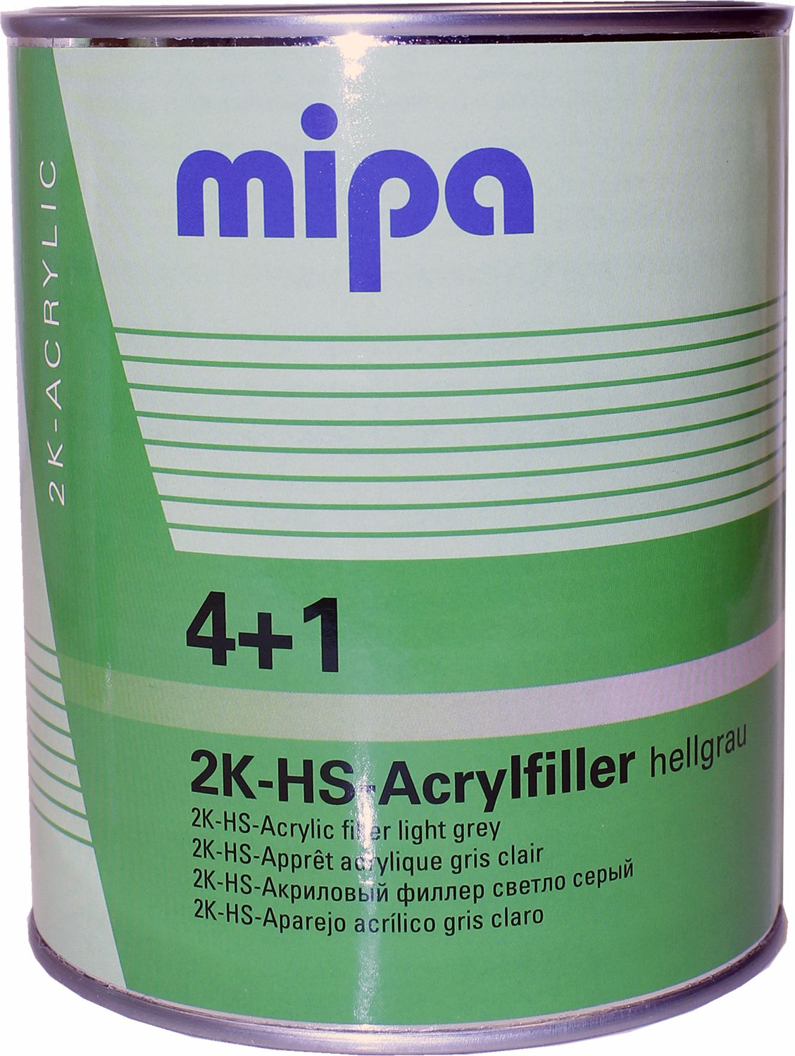 грунт акриловый acryfiller hs 4:1 светло-серый 1л(1,75кг) mipa