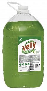 Средство для мытья посуды «Velly» light зеленое яблоко 5кг GraSS