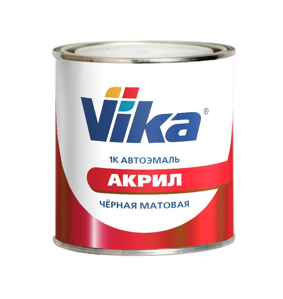 автоэмаль ак-142 черная матовая (1-компонентная) (0,85кг) vika