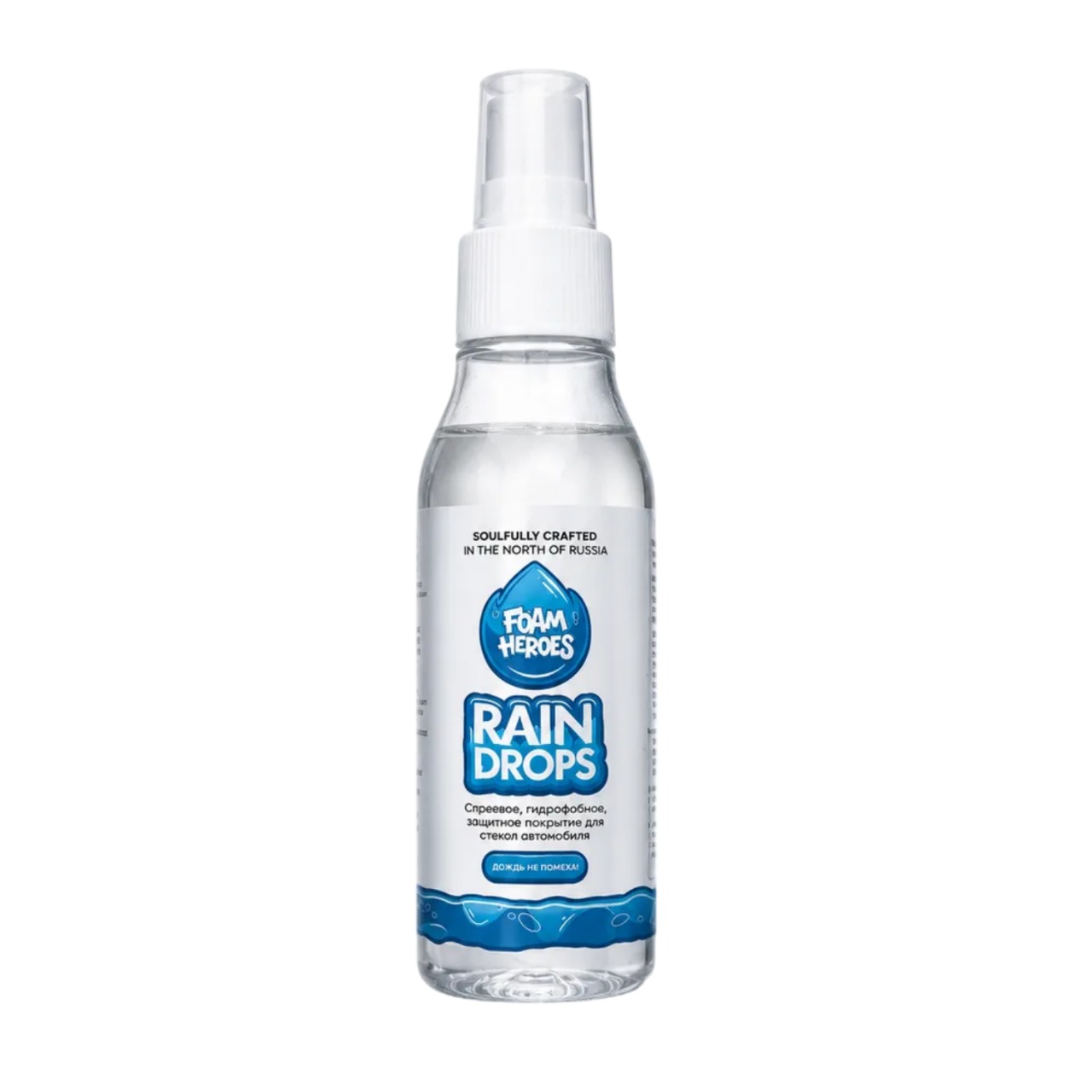 Антидождь для стекол, Rain Drops 100мл Foam Heroes