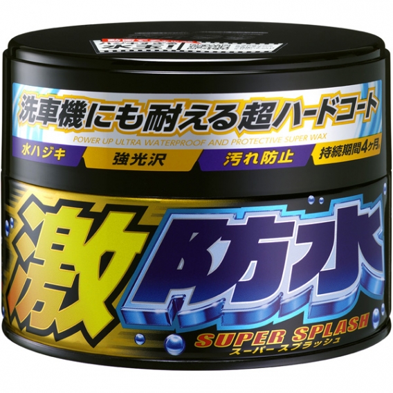 полироль для кузова защитный soft99 water block wax для тёмных авто, 300гр.
