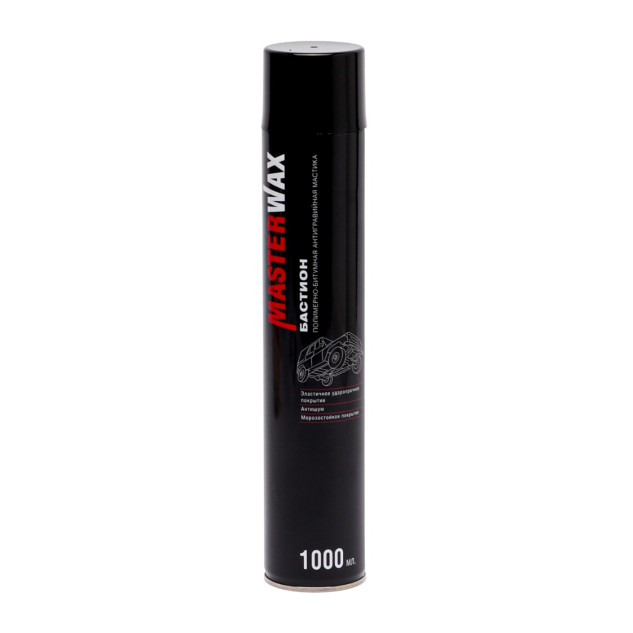 Мастика полимерно-битумная Бастион аэрозоль 1000 мл MasterWax