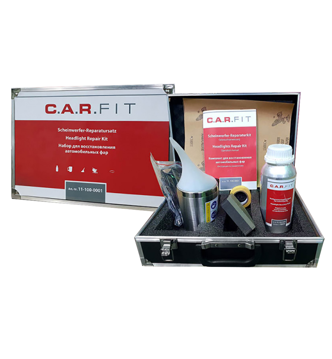 набор для восстановления автомобильных фар carfit