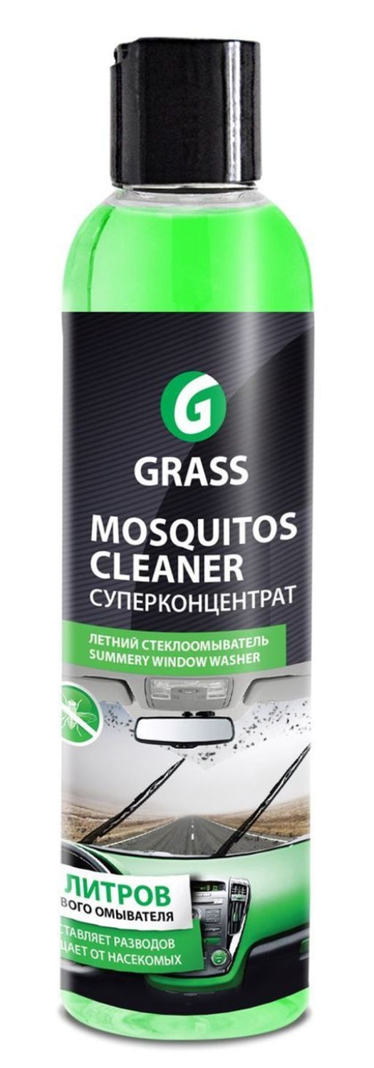 концентрат летнего стеклоомывателя "mosquitos cleaner суперконцентрат" 250мл grass