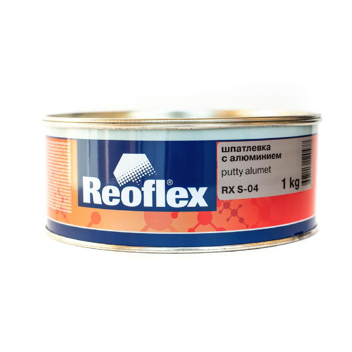шпатлевка с алюминием alumet 1,0кг reoflex