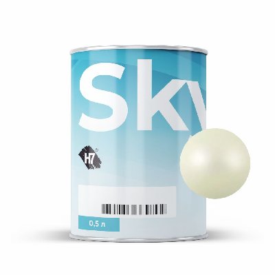 7328 Жётлтый ксиралик Crystal yellow pearl компонент для подбора автоэмалей базовый 0,5л SkyMix H7