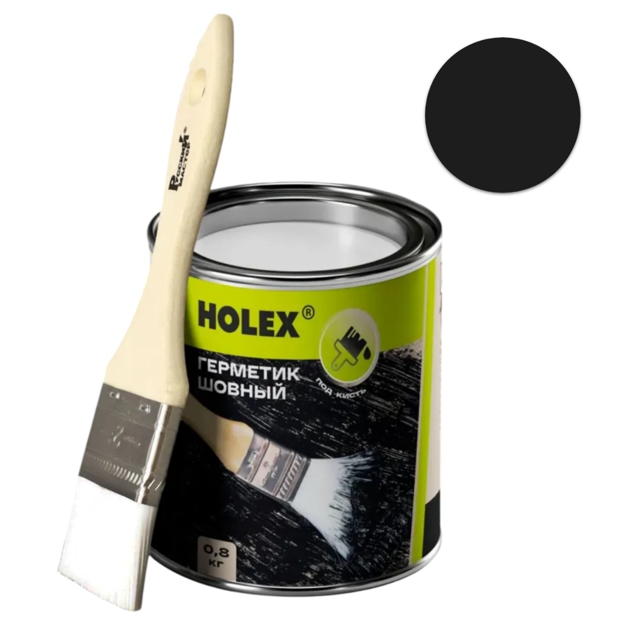Шовный герметик с кистью черный Holex