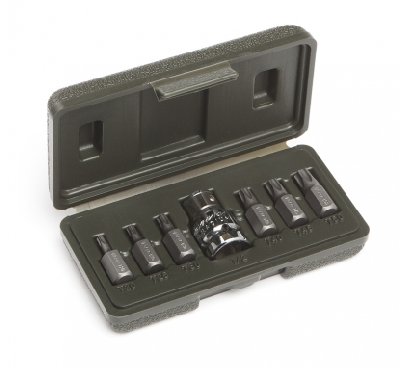 Набор вставок TORX 3/8" (Т20,Т25,Т30,Т40,Т45,Т50), длина 30 мм, 7 предм. Дело техники