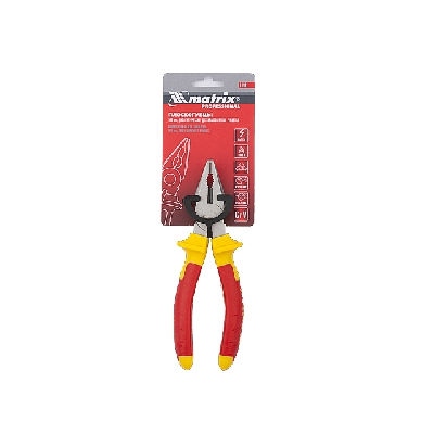 Плоскогубцы комбинированные, Insulated, 160мм, двухкомпонентные рукоятки//MATRIX PROFESSIONAL