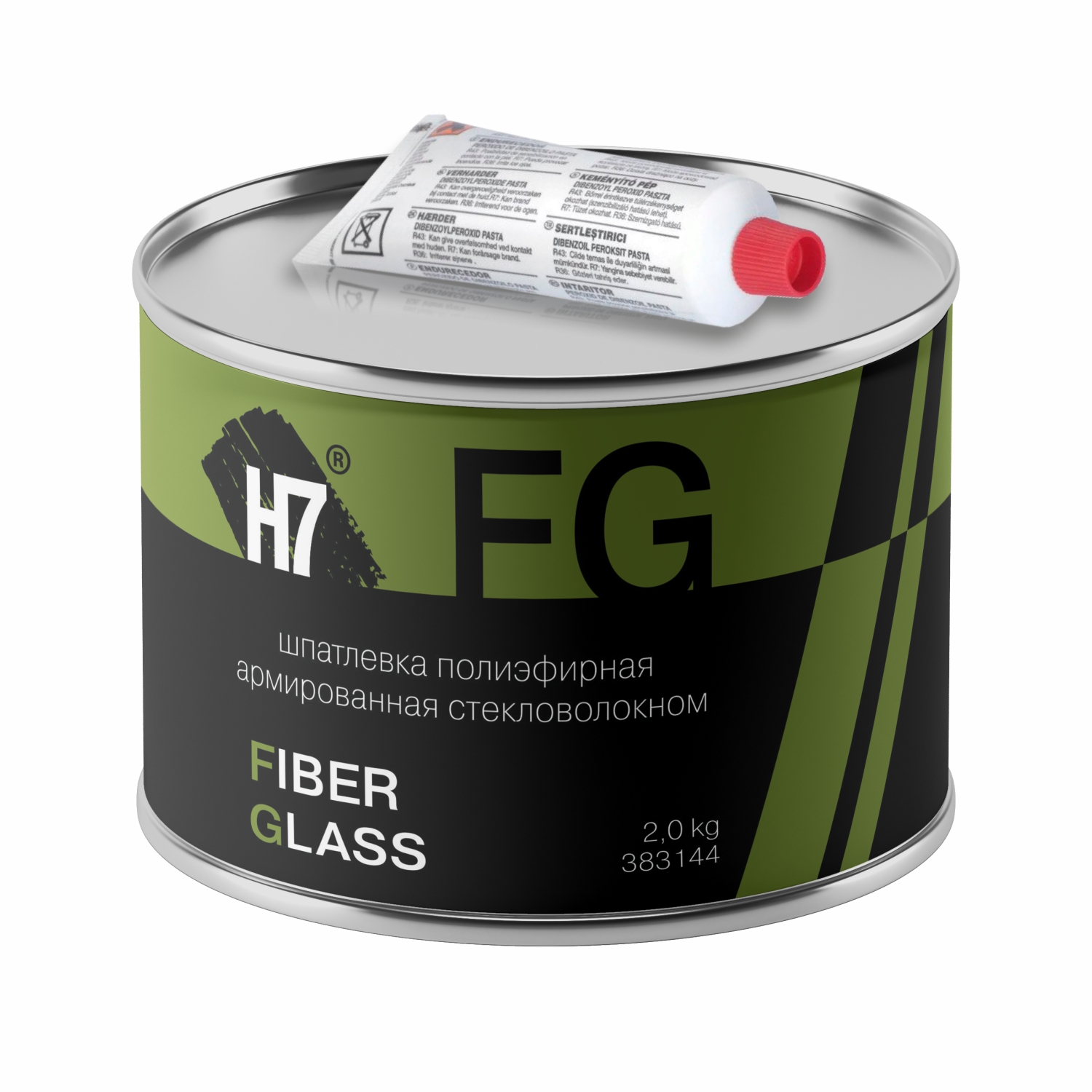 шпатлевка полиэфирная армированная стекловолокном fiber glass 2кг н7
