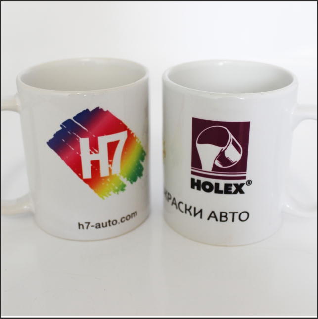 кружка с логотипом (holex,h7,русский мастер) белая 330мл